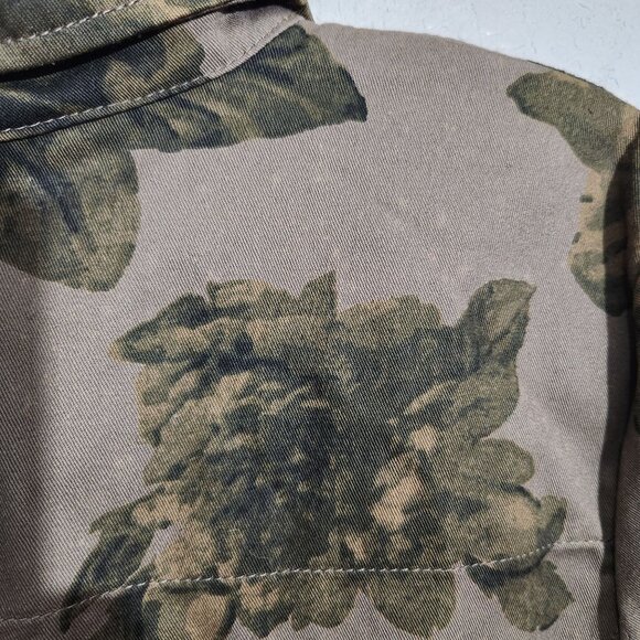 CJ Breeze Jacket Womens Large Camouflage Floral Button-Up - Picture 6 of 14